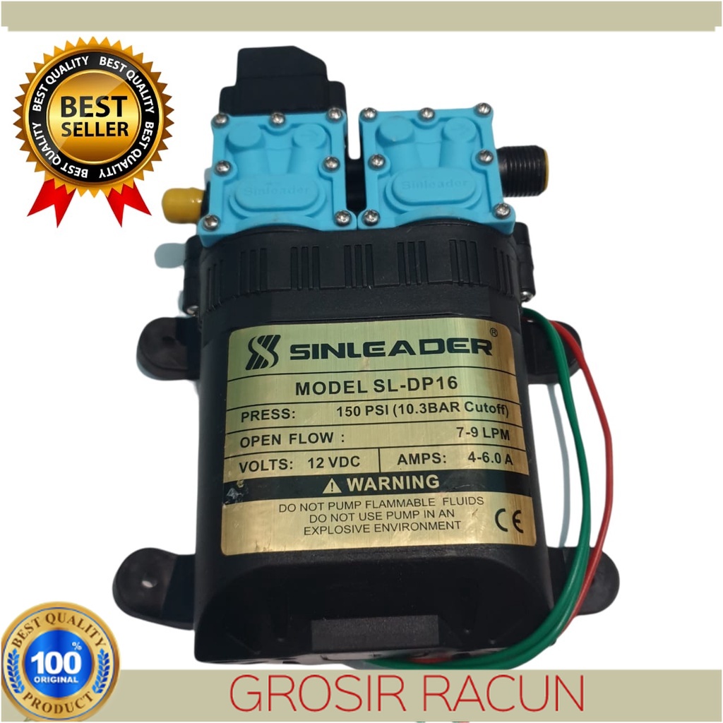 DINAMO POMPA AIR DC SINLEADER HIU DUAL PUMP 150 PSI 9 LPM