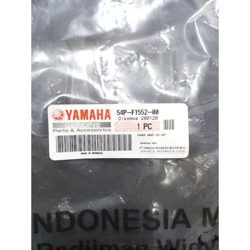 Dek Paru Paruh cover front lower tebeng lumpur mio j hitam original
