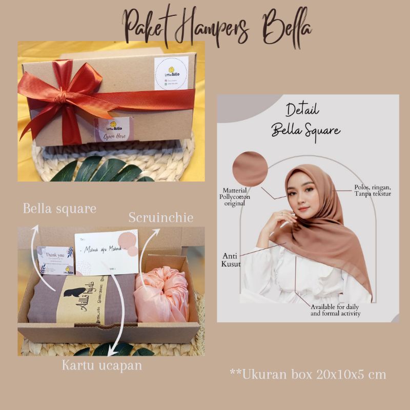 

[BISA COD]hampers hijab|kado|gift box|Bella square