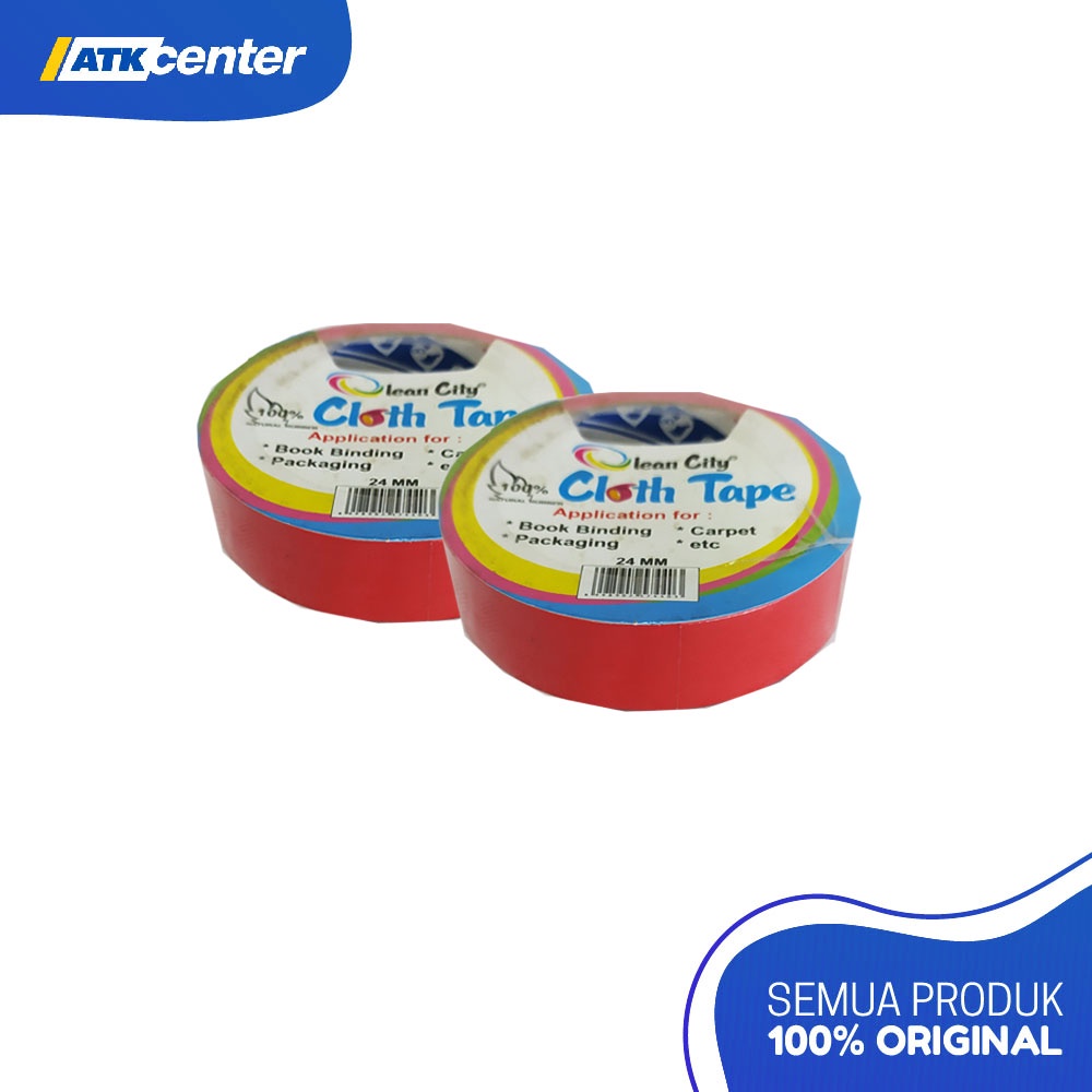 

Cloth Tape / Lakban Kain Olean City 1" (24 MM X 10 M) Merah