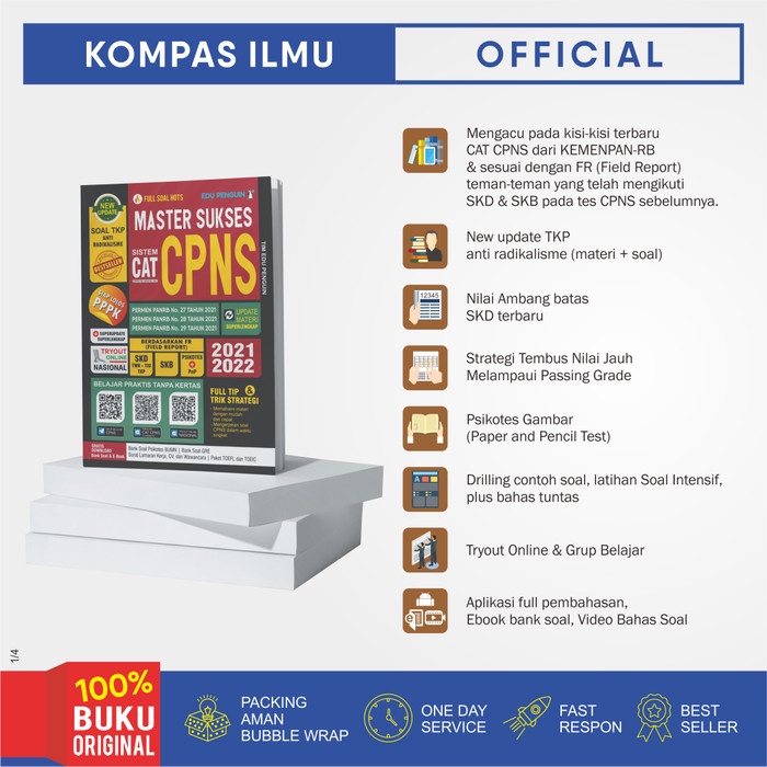 

GRATIS ONGKIR Buku MASTER SUKSES CAT CPNS 2021-2022 UPDATE SUPERLENGKAP HOTS KPL400