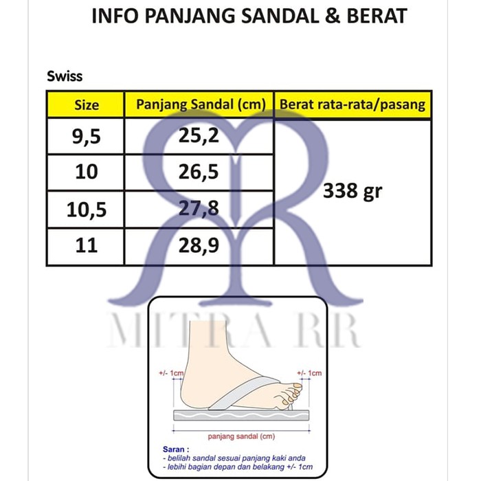 MitraRR Sandal Glisten Swiss / Glisten Paris Sendal Rematik Kesehatan Pria Wanita