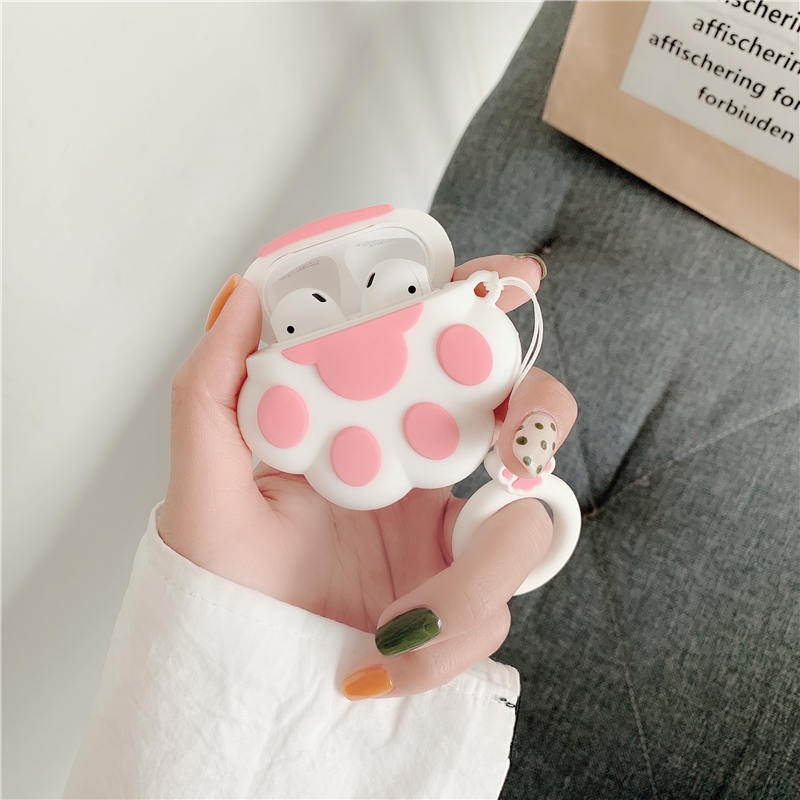 Casing Pelindung dengan Gambar Motif Telapak Kaki Kucing 3D untuk Smartphone