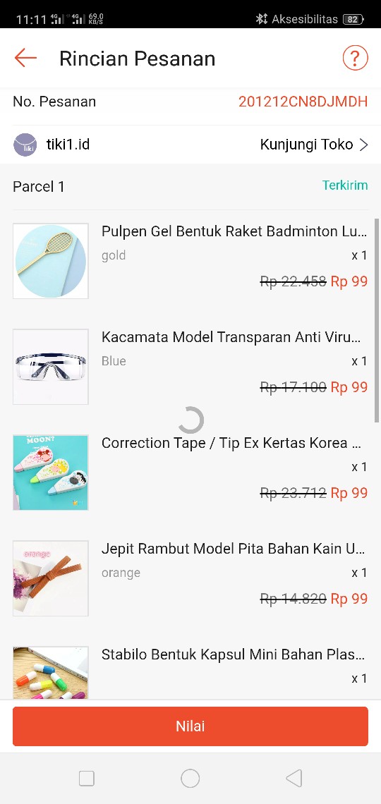 1pc Kacamata Medis Anti Virus / Google