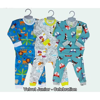  Velvet  Junior  Setelan Baju Tidur Piyama Bayi Anak Kaos  