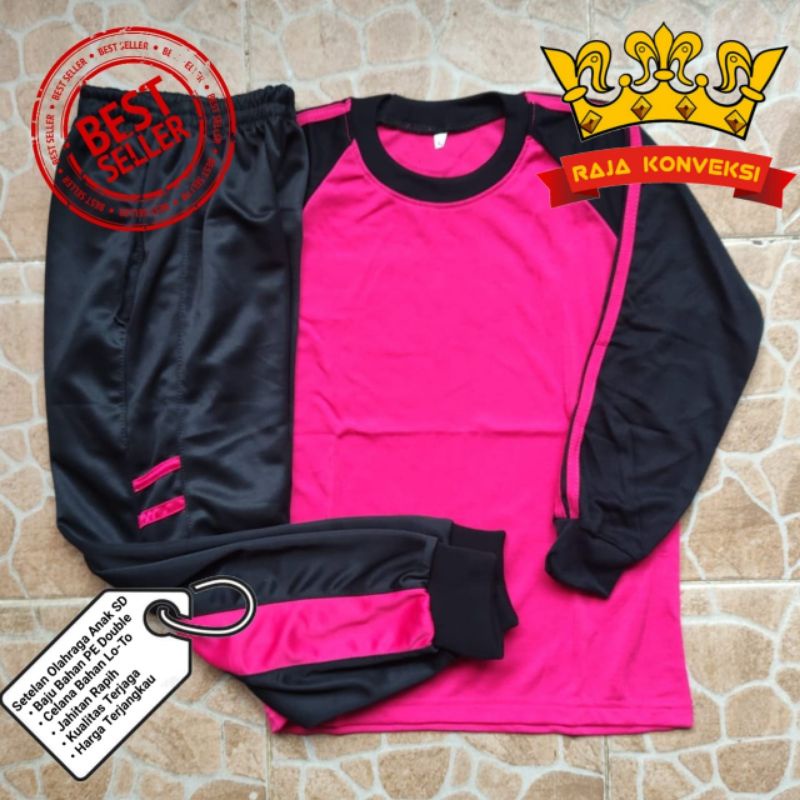 Setelan Olahraga Anak SD Panjang dan Pendek/Stelan Baju Training Olahraga Anak