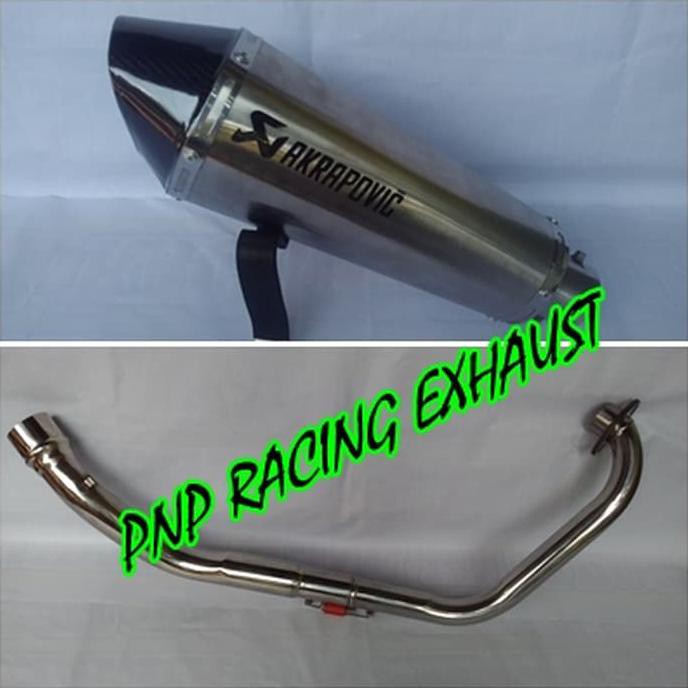 SALE Knalpot Racing Akrapovic Titan Fullsystem Yamaha Byson, Scorpio HOT