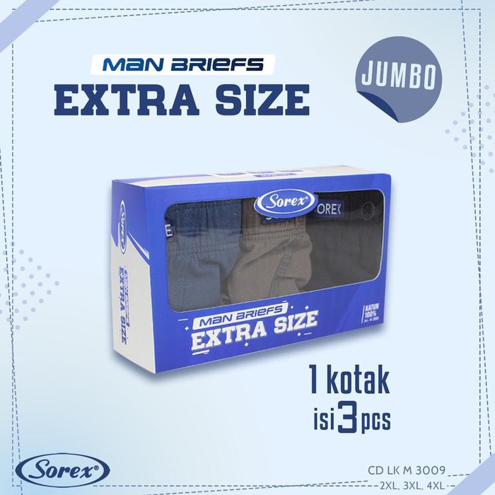 Sorex CD Man Laki Jumbo Briefs Extra Size CD LK M 3009 Celana Dalam