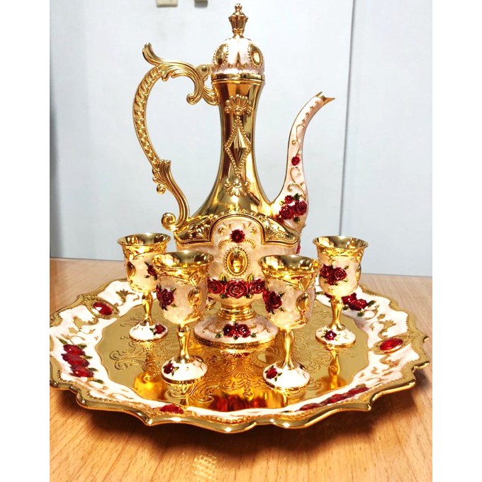 Cangkir dan Teko Cantik Luxurious 1 set