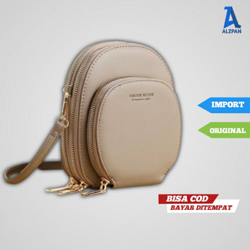 tas kecil dompet tempat untuk hp hape wanita dan uang tas selempang lucu import premium branded na02