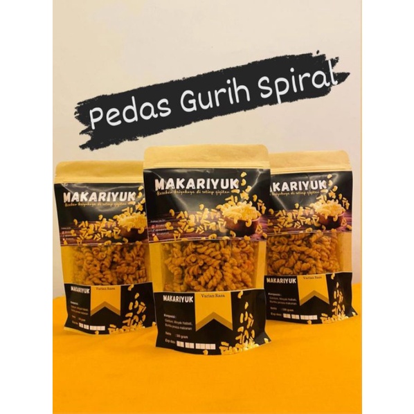 

Makariyuk - Makaroni Kriyuk Cemilan Enak Murah Rasa Pedas Gurih Spiral