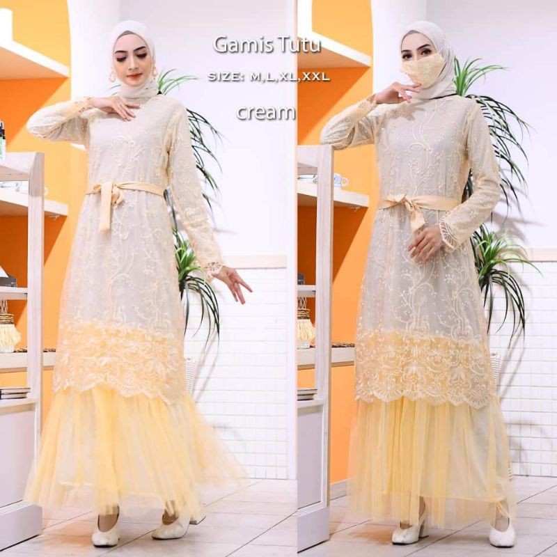 PRODUK ORIGINAL/FASHION MUSLIM/GAMIS TUTU/GAMIS MEWAH