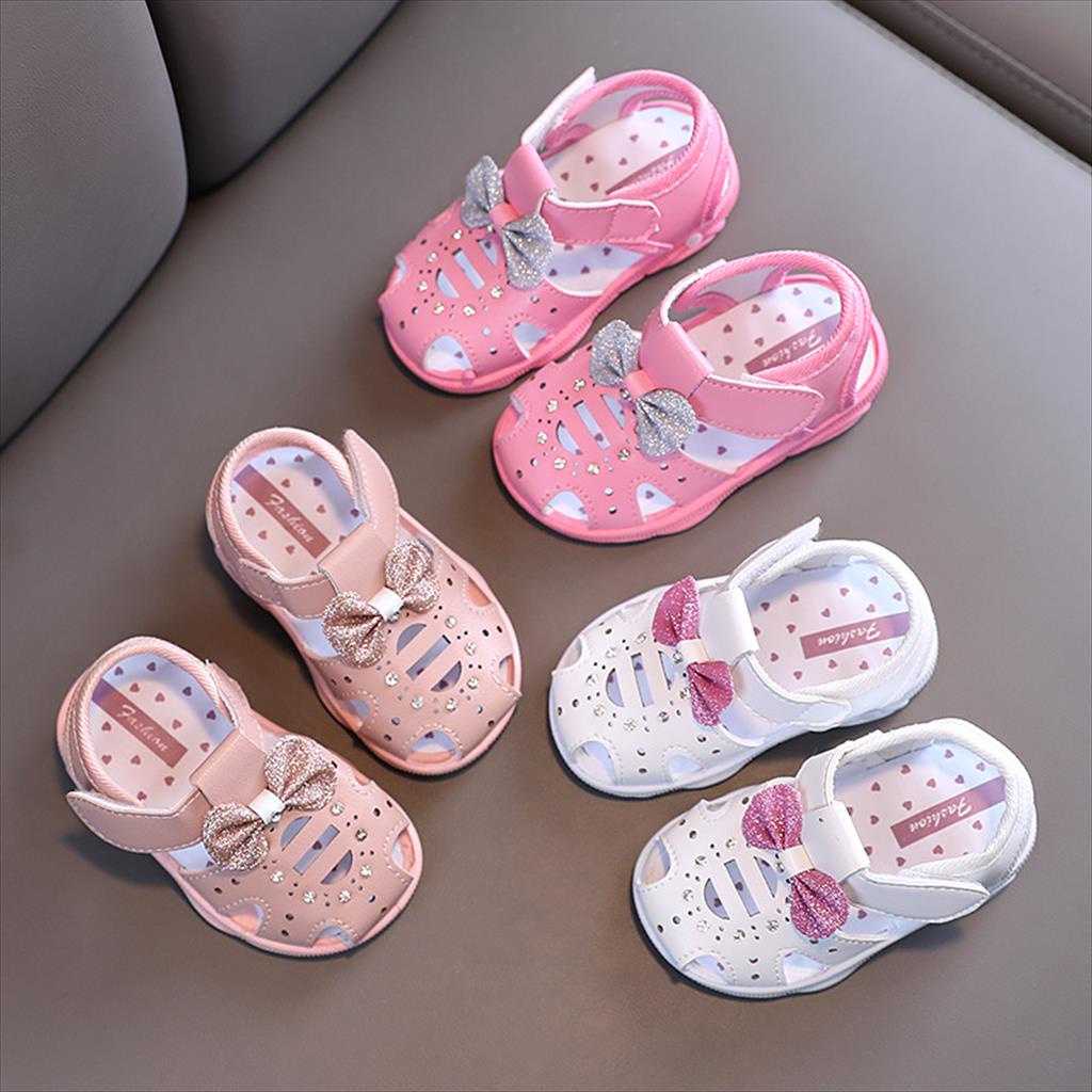 Juragan Junior [COD] Sandal Baby LULABI Sandal Sepatu Bayi Perempuan Bunyi Import Usia 6 Bulan-1 Tahun