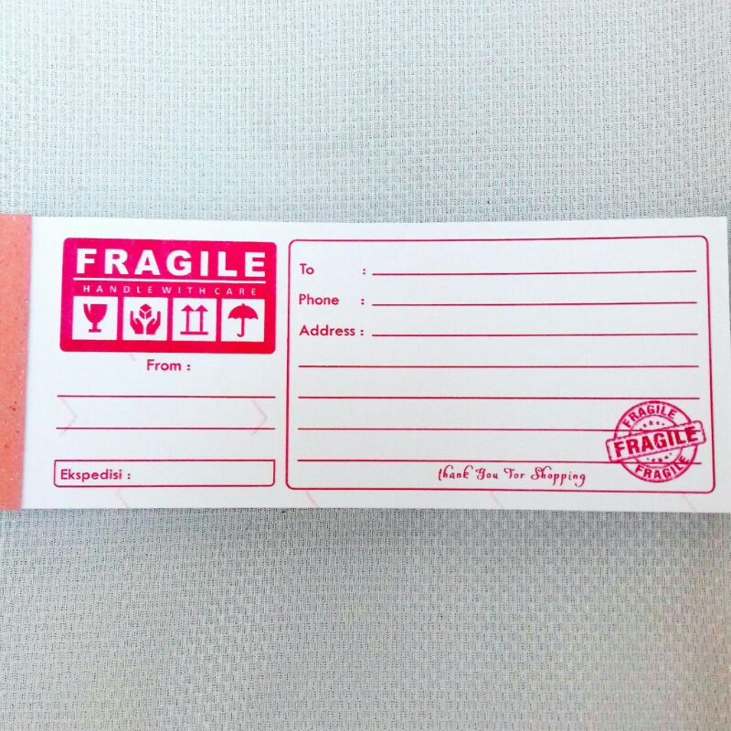 

label Pengiriman kertas pengiriman barang olshop onlineshop murah