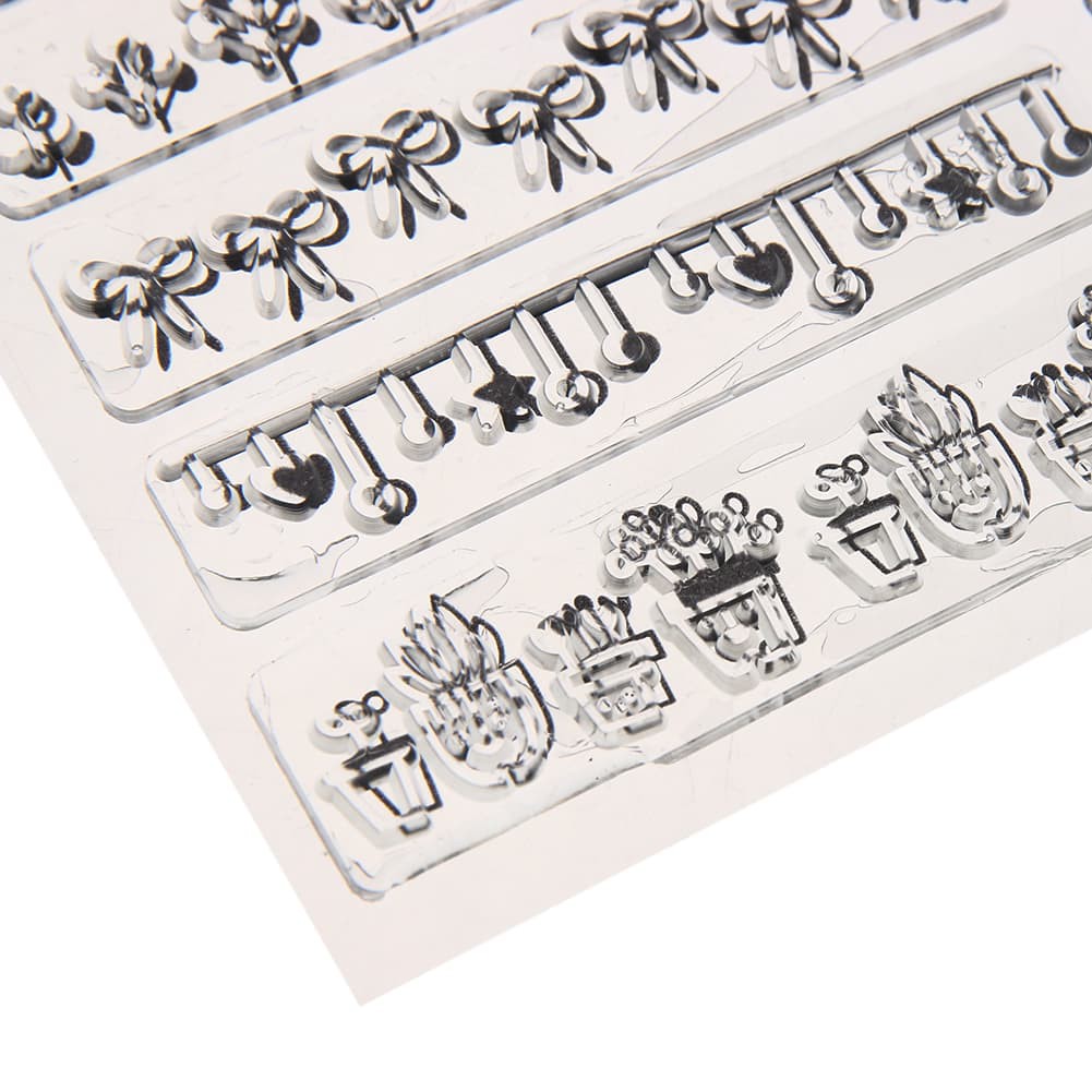 Clear Stamp (Stempel Transparan/Bening) - Decorative Lines