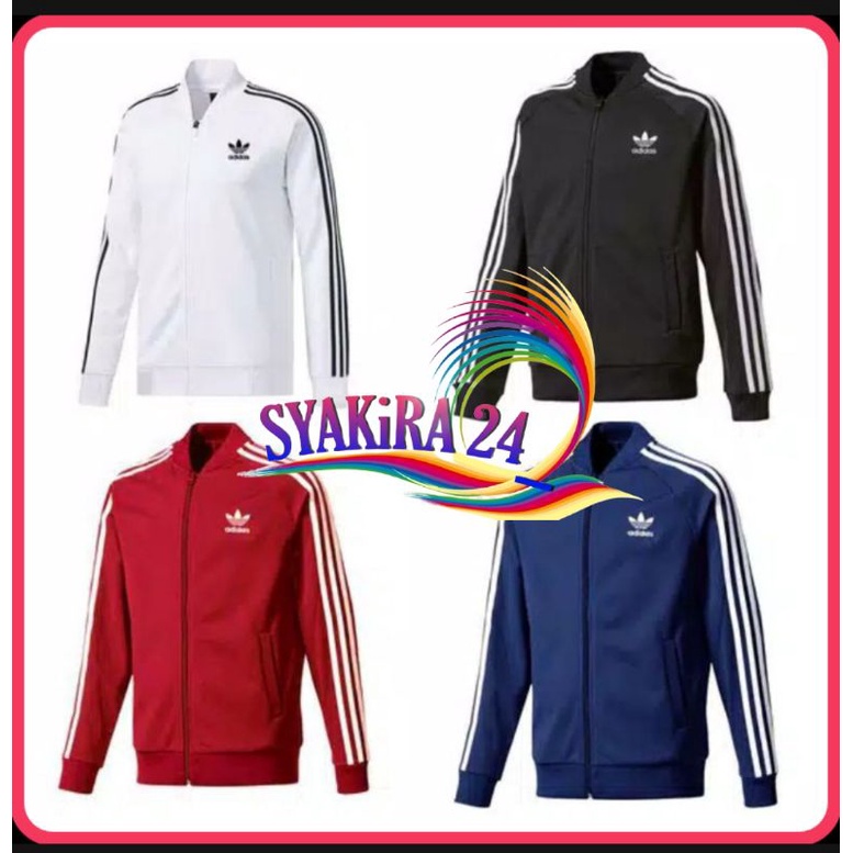 jaket Adidas putih