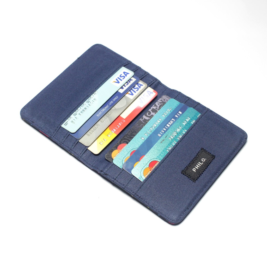 dompet kartu kain simpel model lipat 8 slot kartu card wallet PHWL960