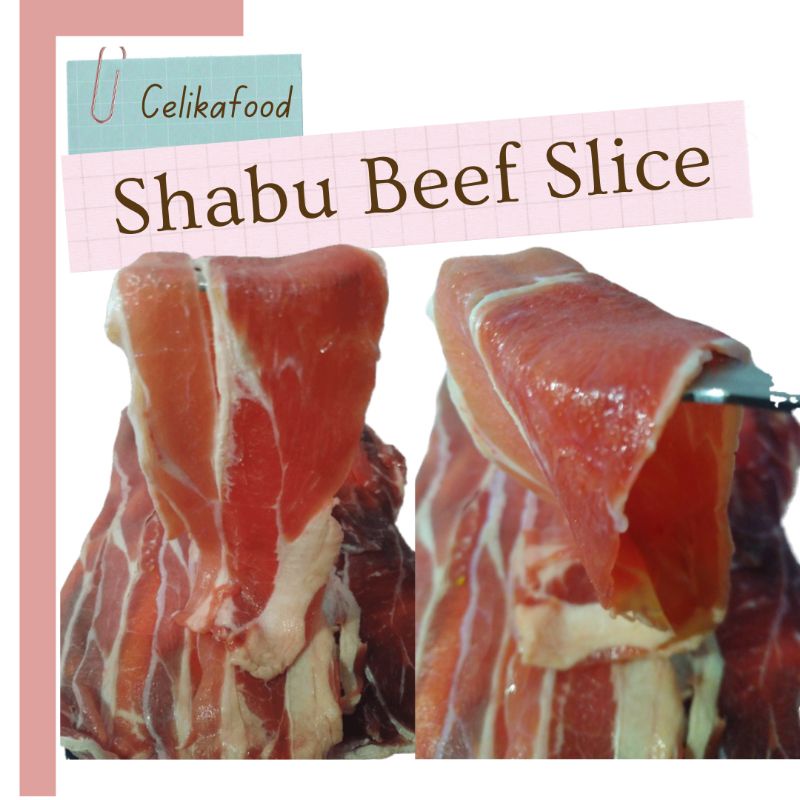 Shabu Beef Slice 500 gr Daging Sapi Shortplate Flank Teriyaki Sukiyaki