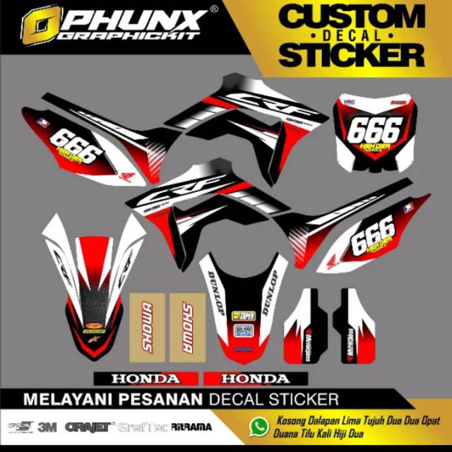 stiker decal crf  combin