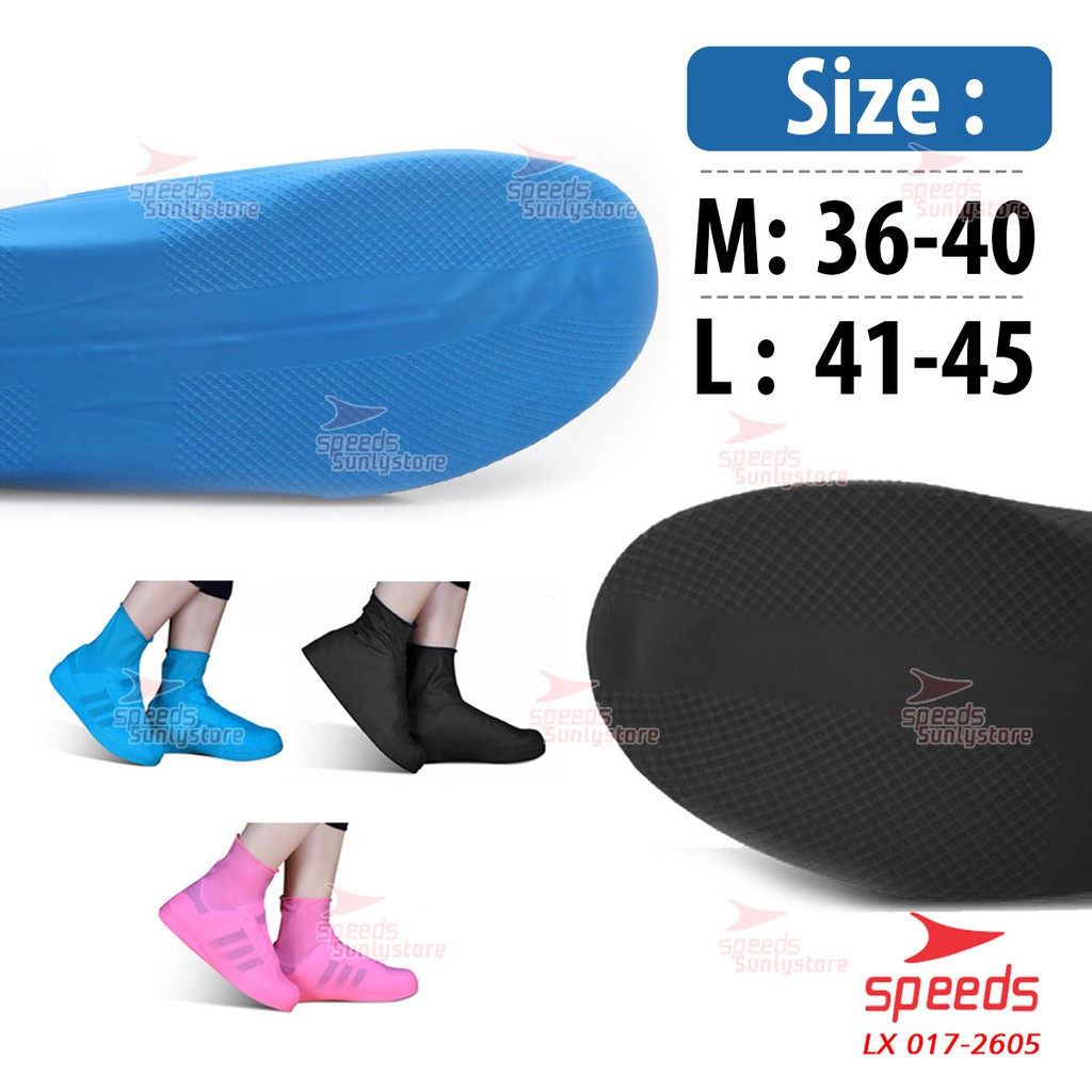 Cover Shoes Cover Sepatu Karet Pelindung Sepatu Anti Air Hujan Funcover Speeds 017-2605-2