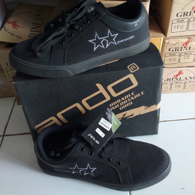 SEPATU ANDO SUPERIOR SEPATU ANDO HITAM SEPATU ANDO SEKOLAH SEPATU ANDO COWOK SEPATU ANDO TALI MURAH