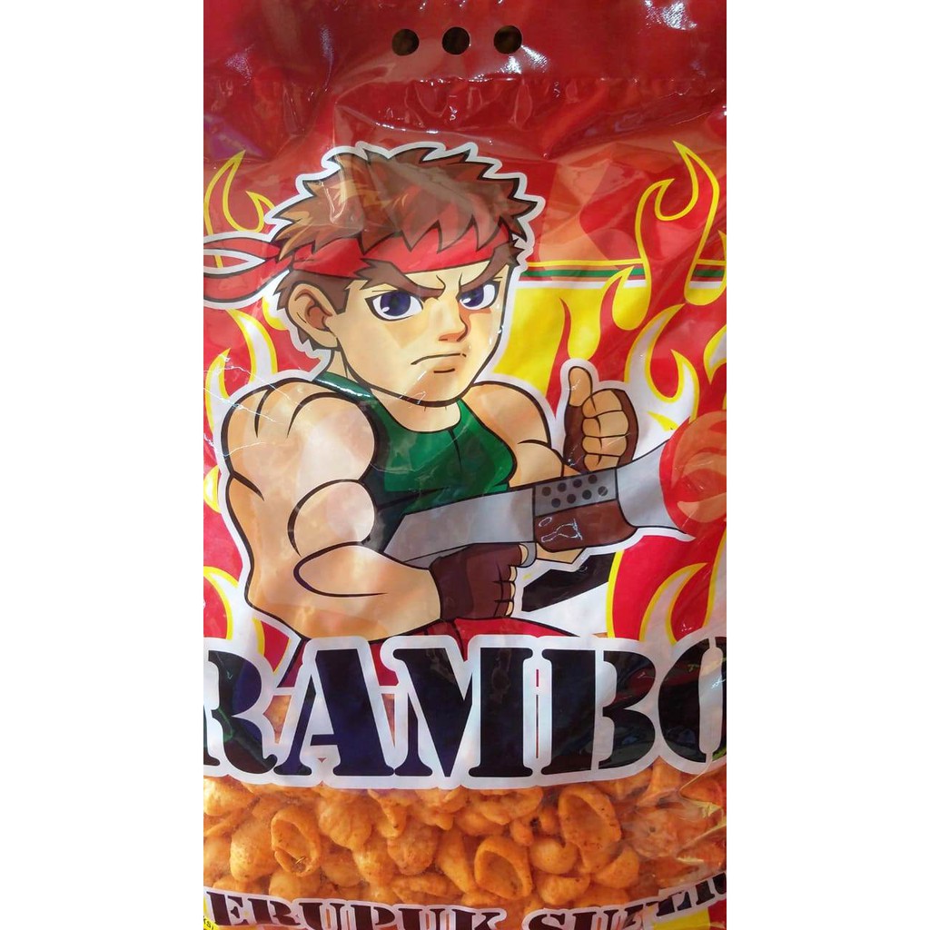 

Rambo snack krupuk kerang pedas 2kg