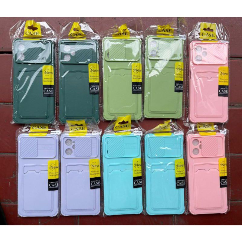 CASE SLIDE CAMERA SLOT CARD OPPO  A12 / A15/ A16/ A36 /A76 /A74 4G/ A1K/ CASE TPU SLOT CARD