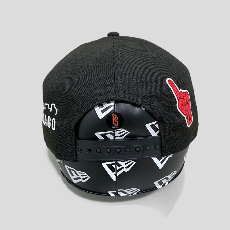 TOPI NEW ERA ORIGINAL 950 NBA FINAL CHICAGO BULLS BLACK