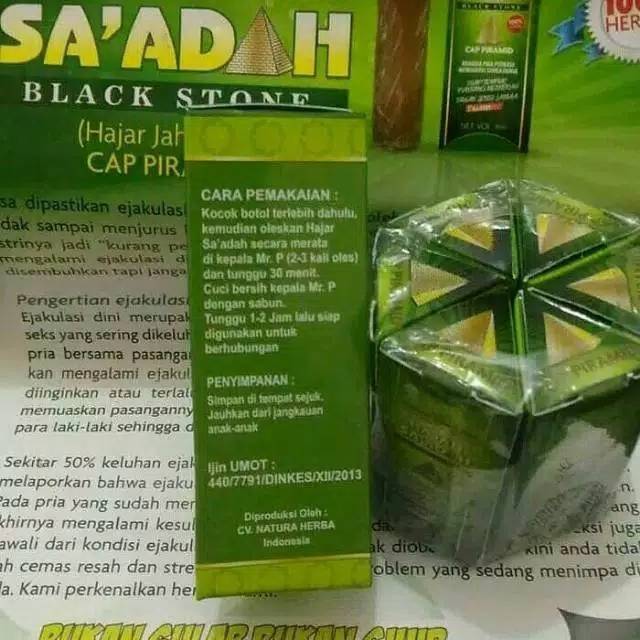 Hajar Sa'adah Mesir Original 100% Hajar Saadah Izin Dinkes UMOT Obat Kuat Pria Anti Ejakulasi Dini