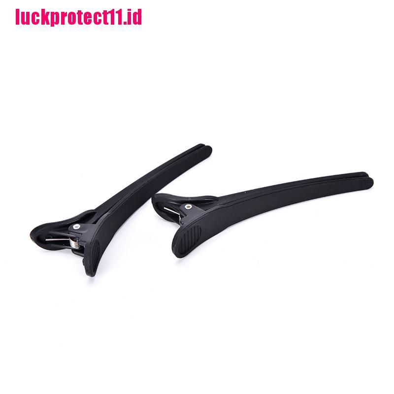 【LUCK】12Pcs Professional Black Matte Hairdressing Salon Sectioning Clamps Hair Clips