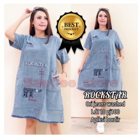 Rockstar dress jeans snow acid aplikasi bordir