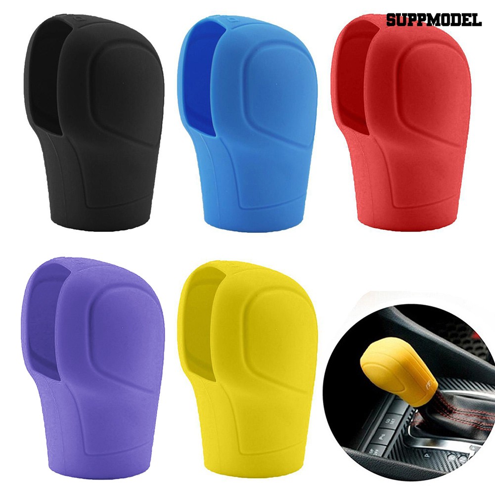 Suppmodel 1pc Cover Knob Persnelingrem Tangan Bahan Silikon Untuk Mobil