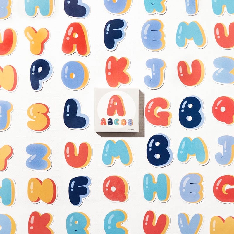 

Colorful Cute Alphabet Sticker Pack - Sticker Dekorasi