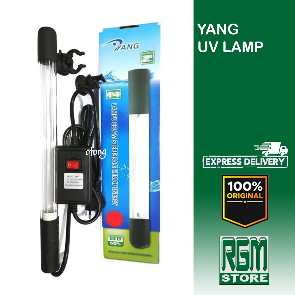 YANG LAMPU UV LAMP 7 9 11 20 25 35 45 watt aquarium aquascape kolam ikan