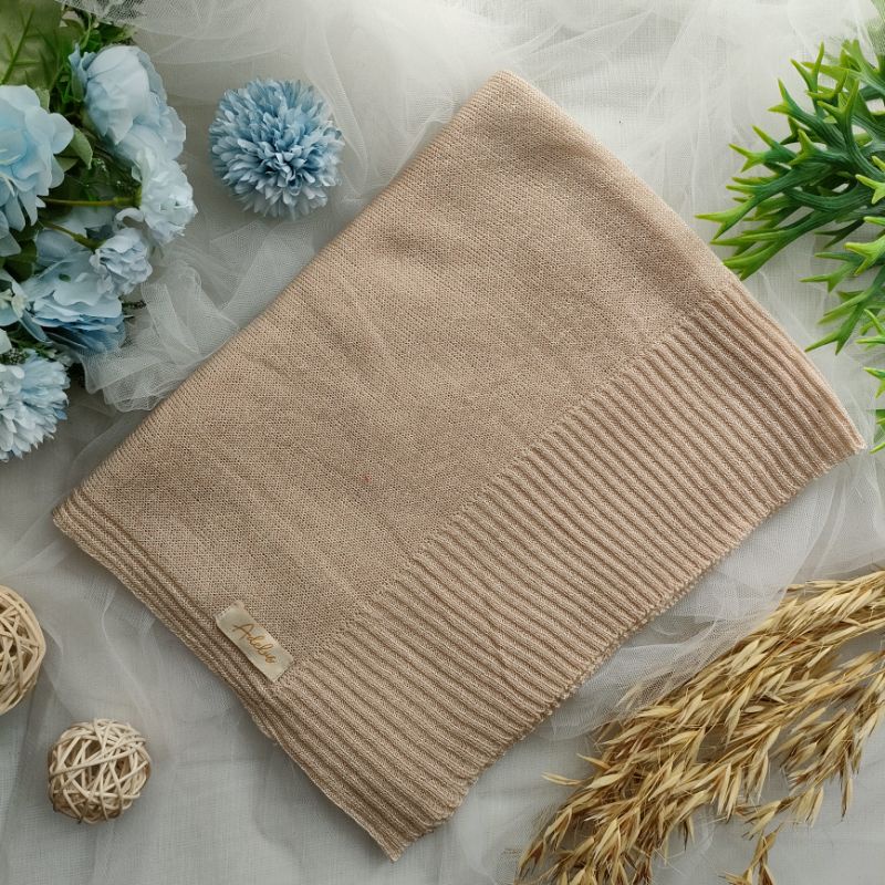 Pashmina Rajut Glitter PREMIUM By Adelus-Nudecream