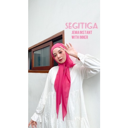 [FREE SCRUNCHIE][JEMMA INSTANT ORIGINAL BY NAGHWA] segitiga instan plus inner/ bawal instan segitiga