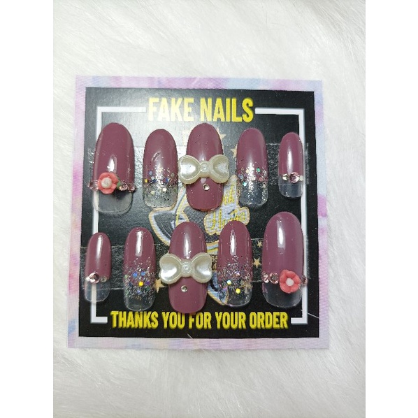 fakenail 3D kuku palsu pengantin