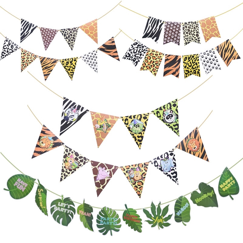 Happy Birthday Hanging Bunting Banner Flag Baby Shower Party Wedding Decor 