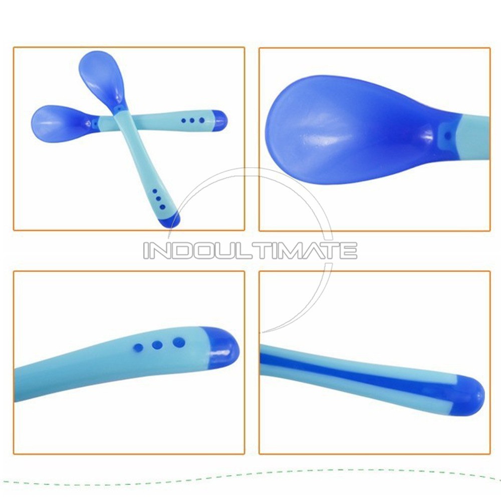 2pc Sendok SENSOR makan Bayi SDB-03 BPA FREE peralatan makan bayi mpasi biskuit bayi