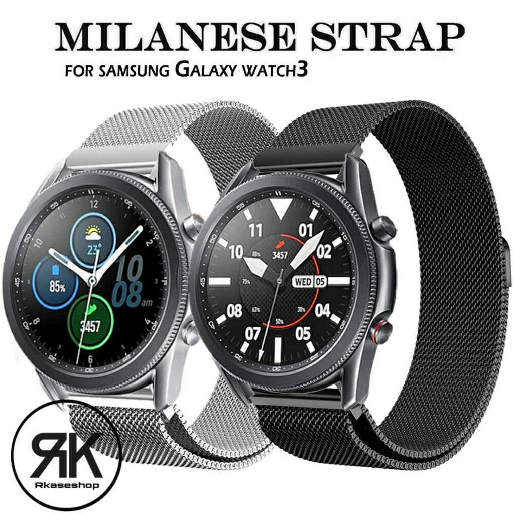 Milanese Loop Magnet Strap samsung galaxy watch 3 41mm 45mm Stainless 20mm 22mm tali jam