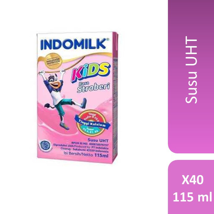 

Indomilk Susu UHT Kids Strawberry 115mlx40 [1Karton]