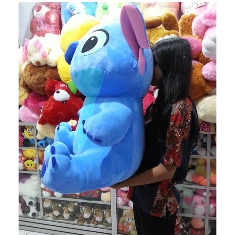 BONEKA STITCH JUMBO EXTRA EXTRA LARGE XXL UKURAN 80 CM LABEL SNI