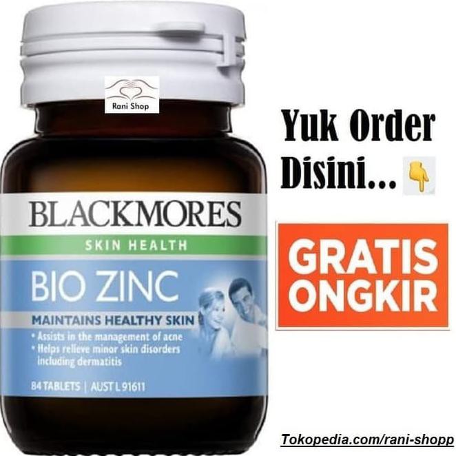 Spesial Blackmores Black Mores Bio Zinc Isi 84 Tab Vitamin Kulit Obat Jerawat Shopee Indonesia