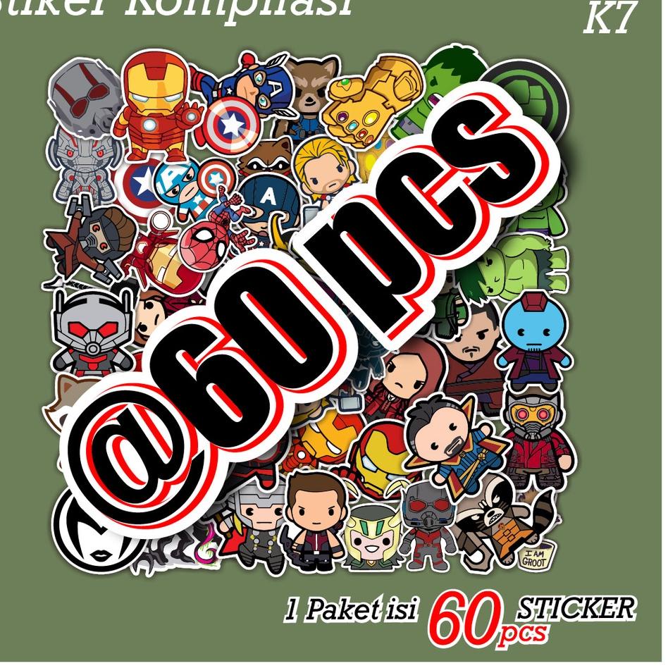 

Terlaris [ MAC ] 60 PCS STICKER SUPERHERO SUPERMAN HULK KAPTEN AMERIKA THOR LUCU AESTHETIC ANTI AIR UNTUK LAPTOP CASE TUMBLER KOPER HP - K7 39