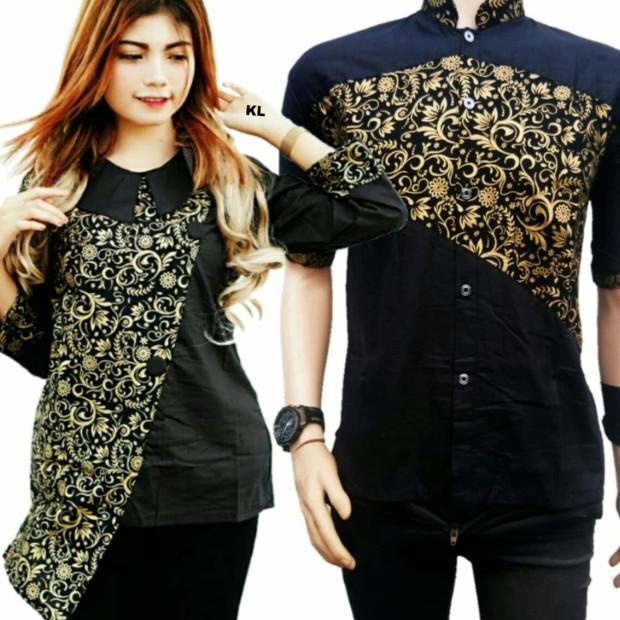 COUPLE BATIK ATASAN KOMBINASI - BATIK PASANGAN