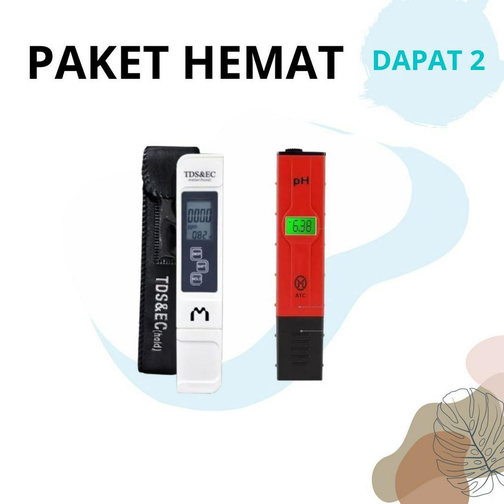 Mediatech Paket PH Meter Backlight &amp; TDS EC Tester  - B1900123/B1900131 - G002