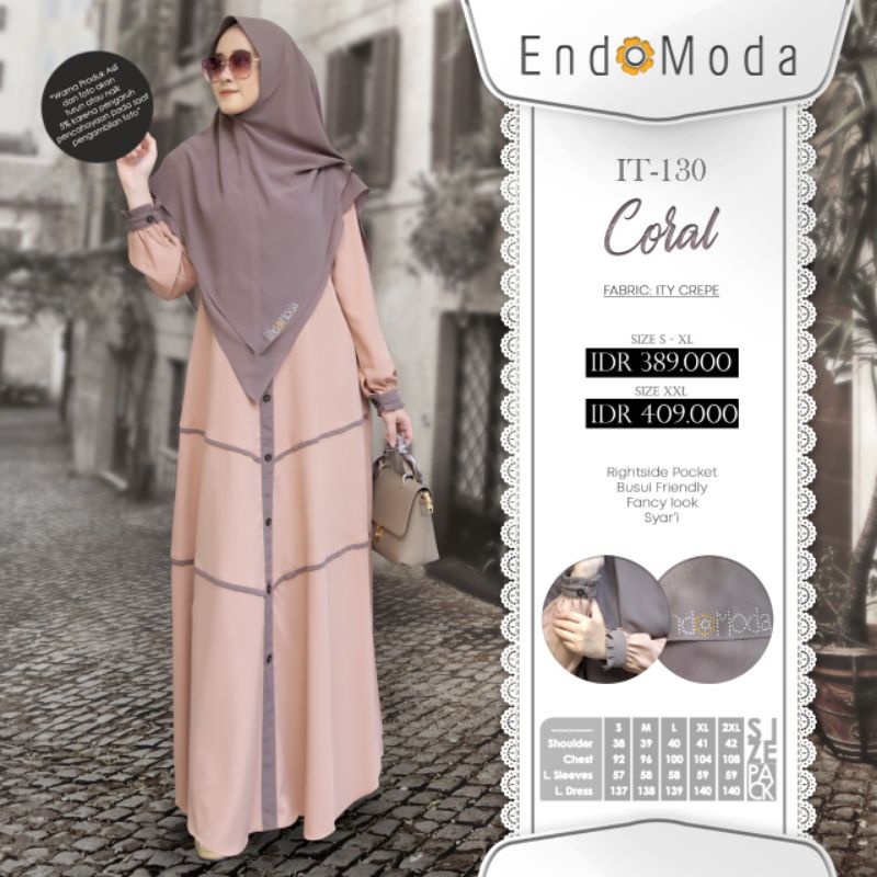 Pakaian wanita Gamis Endomoda
