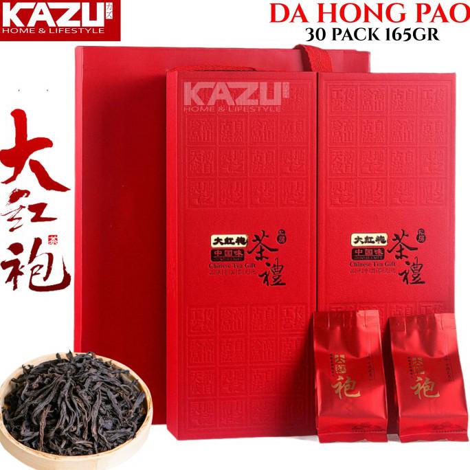 

[[BISA COD]] CHINESE TEA DA HONG PAO 30BKS RED BOX D4 TEH CHINA GIFT BOX 大红袍 TERBARU Kode 394