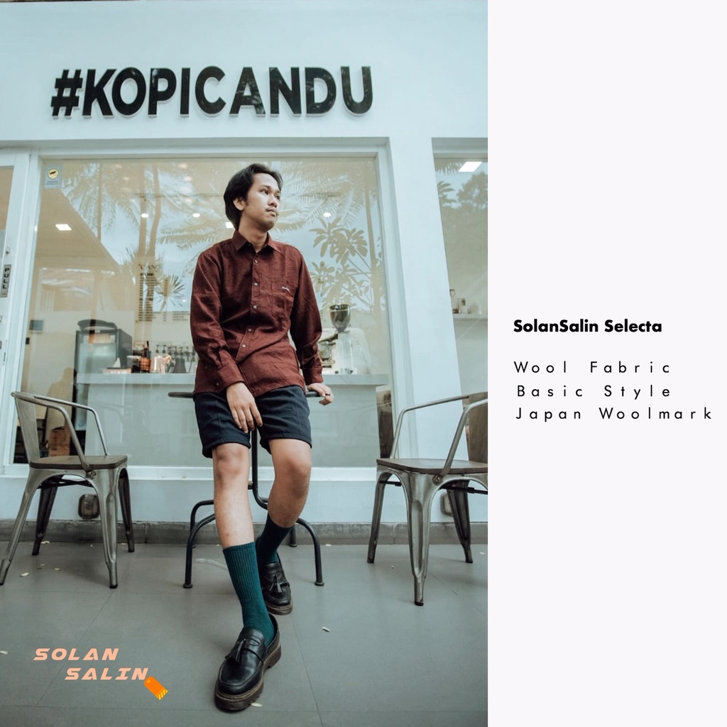 Pierre Cardin Wool Vintage Long Sleeve / Kemeja Pria Lengan Panjang Preloved