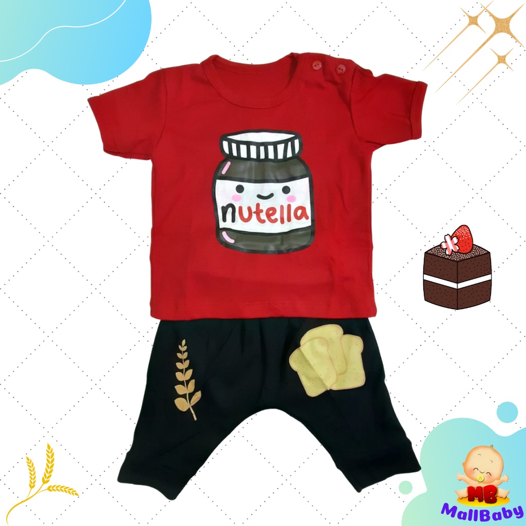 Baju Bayi Laki Laki 6-12 Bulan Setelan Bayi Laki Laki 1 Tahun Chocolate